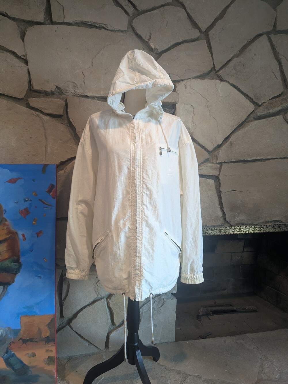 Vintage Versace Sport Windbreaker With Hood